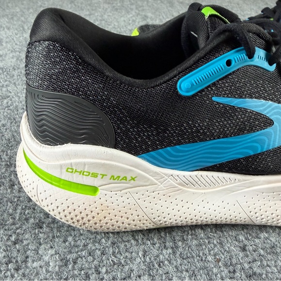 Brooks Ghost Max Running Shoes Men’s 10 Black Blue Green 1104061D060 Max Cushion main image 11